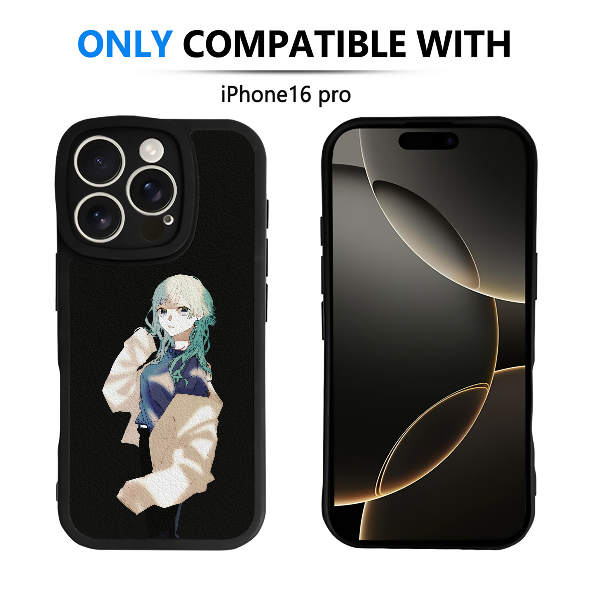 （画像用） 呪術廻戦 Jujutsu Kaisen 【iPhone 16シリーズ対応】シリコンスマホケース（レザー調） 材質：シリコン